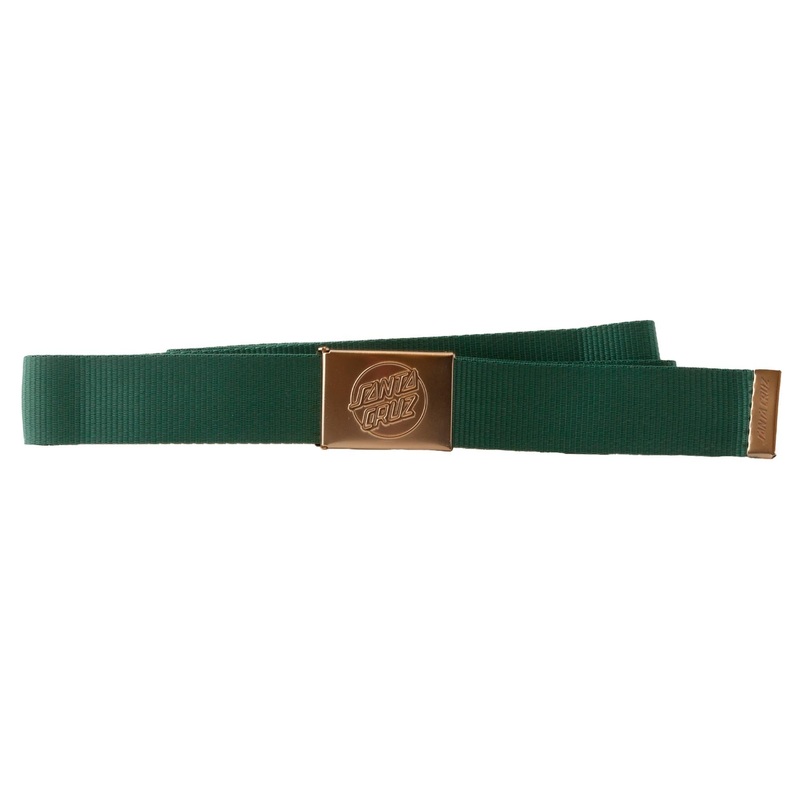 Opus Dot Web Belt (Matte Gold/Green)