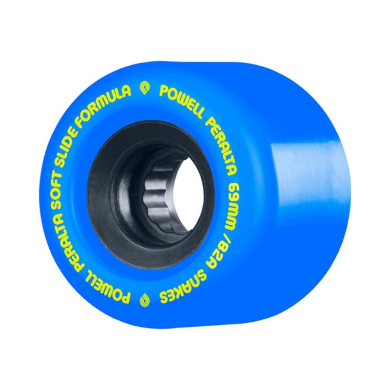 Powell Dragon Formula G-Slides Blue 69mm 82a Cruiser Skateboard Wheels 69mm Duro 82a Cruiser