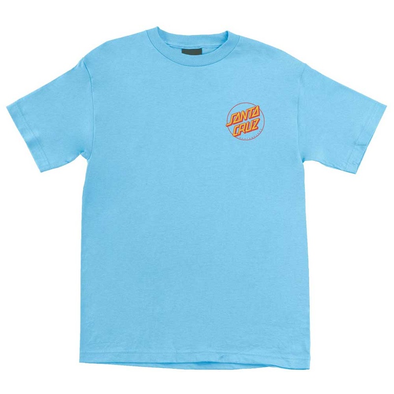 Screaming Hibiscus Light Blue Heavyweight Tee Mens Santa Cruz MD