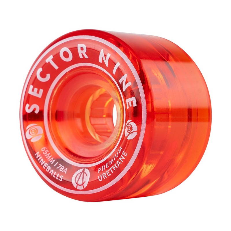 Sector Nine Wheels “Nine Balls- Red” 65MM Wheels