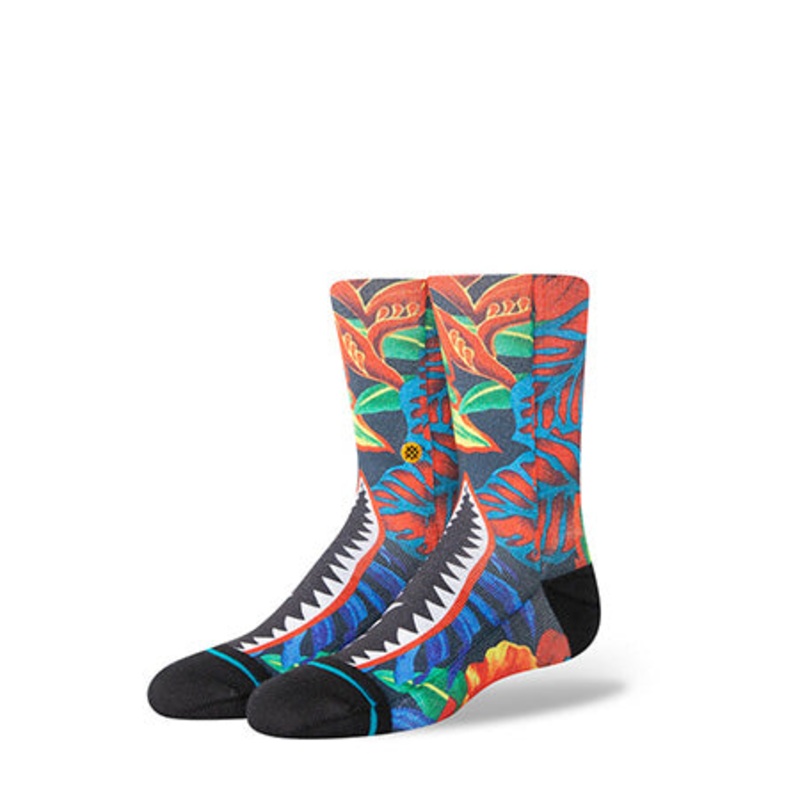 Stance Bombin Kids Crew Socks Red Large