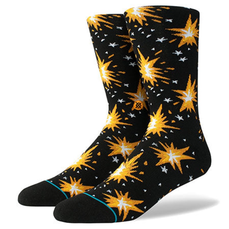 Stance Firecracker Socks Black Large