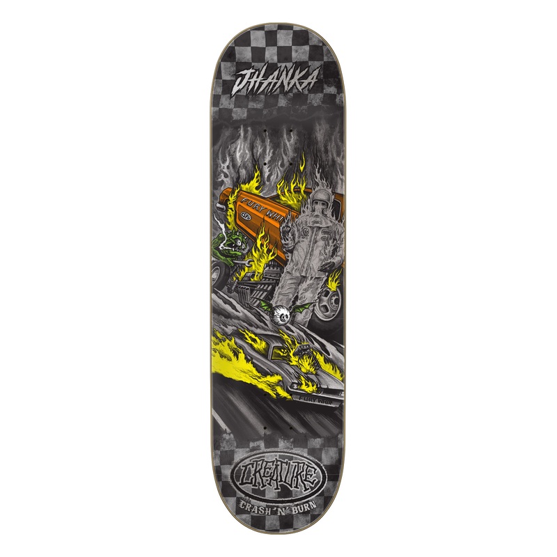 8.375in Gonzalez Crash And Burn VX Creature Skateboard Deck No Color 8.375in x 32in