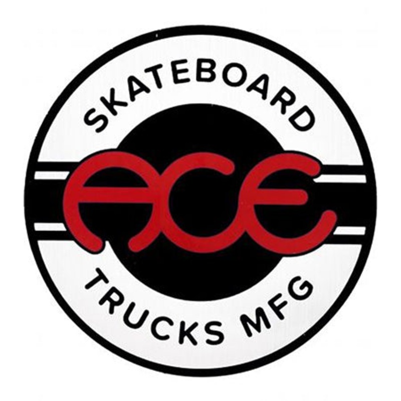 Ace Trucks Seal Sticker Black/ Red 6″