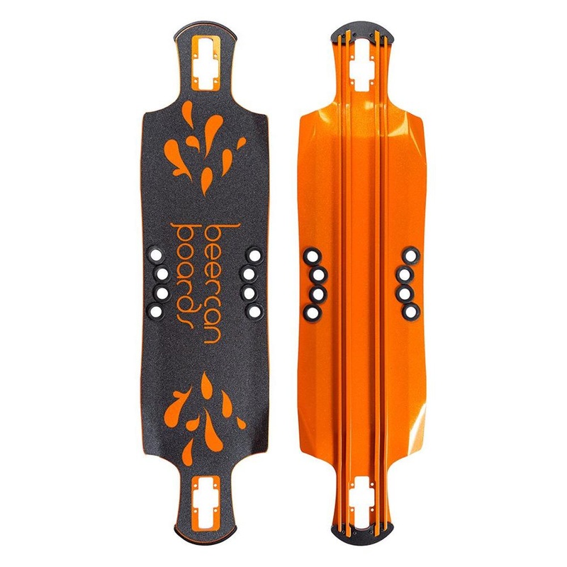Beercan Orange 42″ Oat Soda Drop Through Longboard Deck Deck