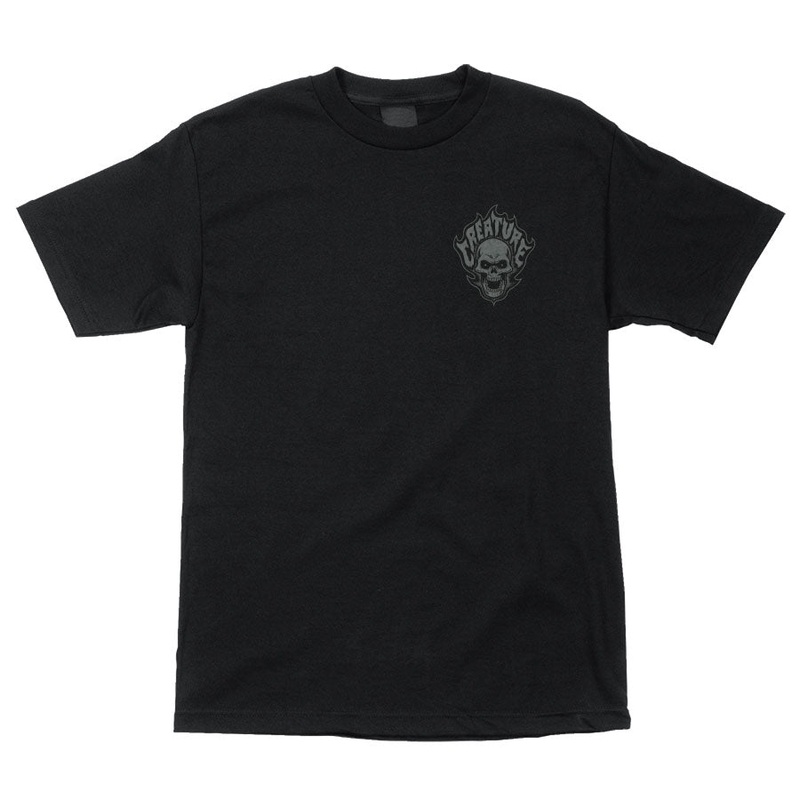 Bonehead Flame Mens Creature T-Shirt Black S