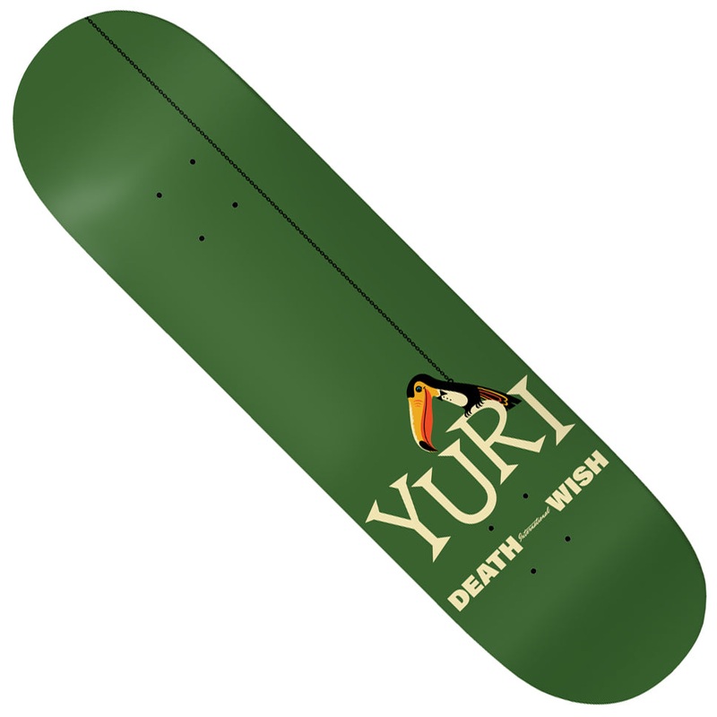 Deathwish Yuri Facchini Tropipop Deck Green 8.25 x 31.5 WB:14.25