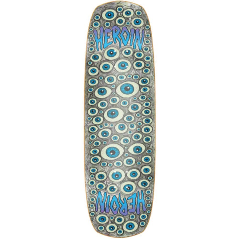 Heroin Seeing Double Shovel Symmetrical Holographic Skateboard Deck 9.5″ 9.5″