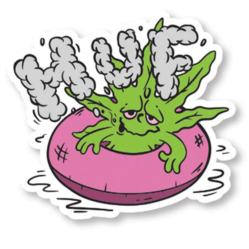 HUF Beach Buddy Sticker Multi 3″