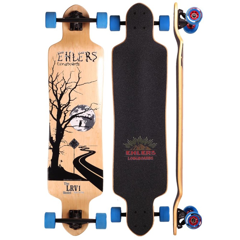 LRV1 40″ Natural Drop Down Longboard Complete