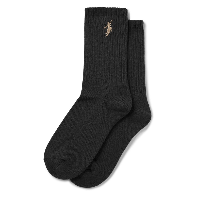 Polar Skate Co. No Comply Rib Socks Black/Brown US 7-9 (Unisex/Mens)