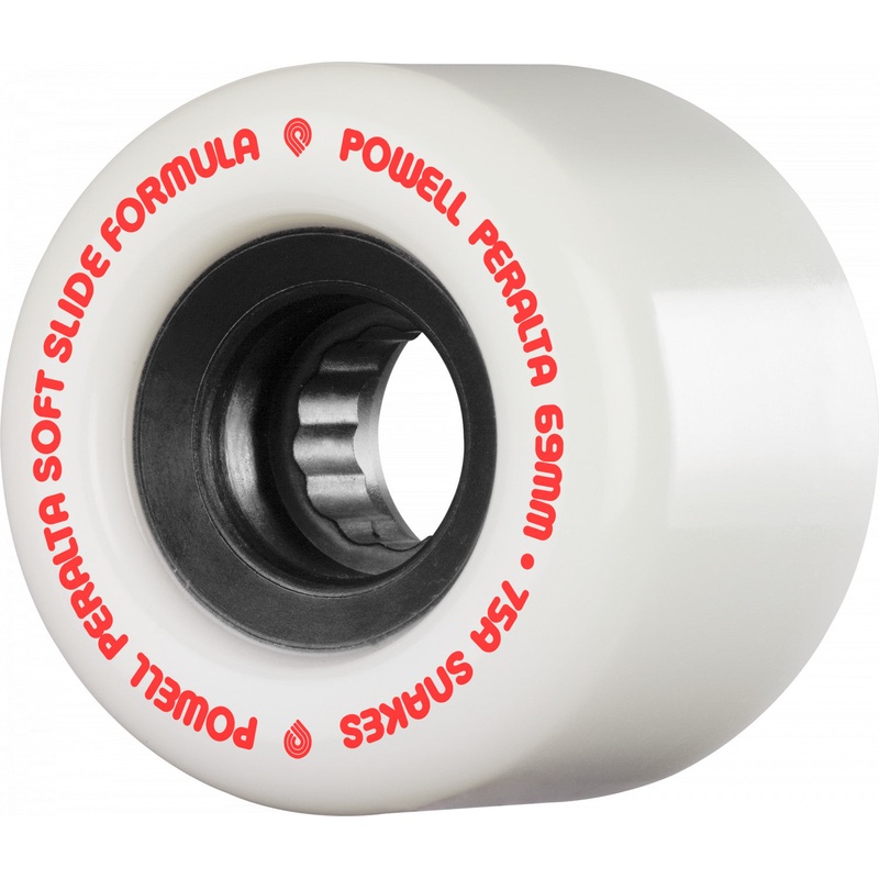 Powell Peralta Snakes 75a 69mm White Skateboard Wheels