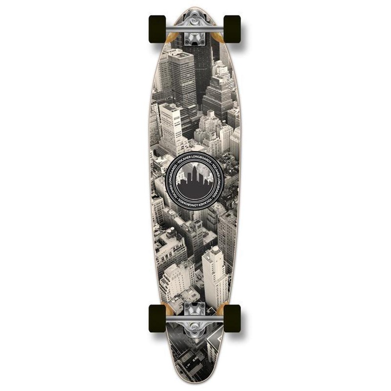 Punked New York Kicktail 40 inches Longboard Complete
