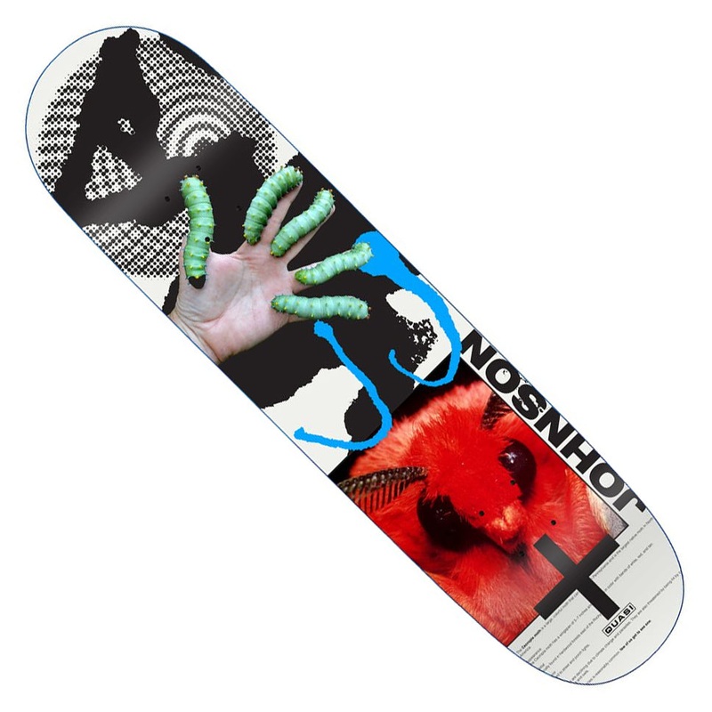Quasi Jake Johnson Mothhead Deck Multicolor 8.25 x 32.375 WB:14.375