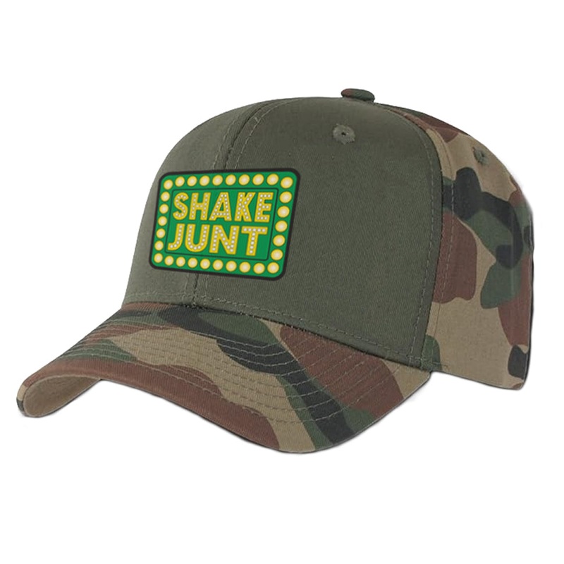 Shake Junt Box Logo Snap-Back Hat Camo One Size Fits All