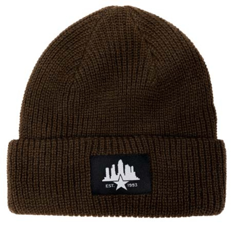 Skatepark of Tampa Established Cuff Beanie Chocolate Brown One size fits all