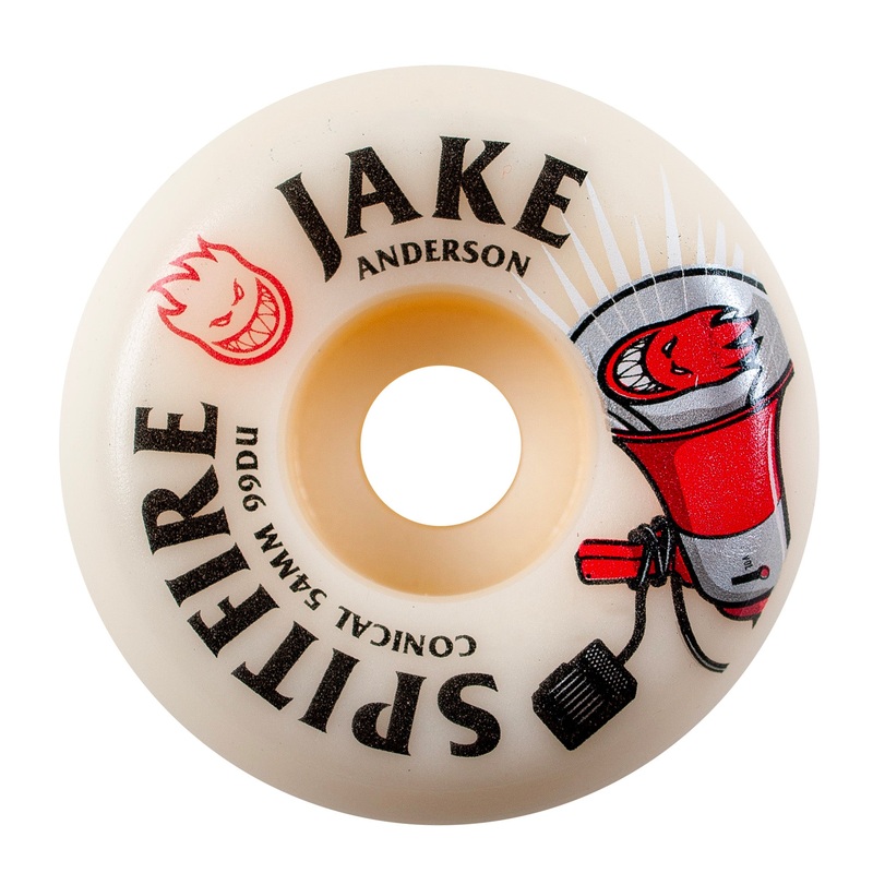 Spitfire – 54mm – 99a Jake Anderson Burn Squad Formula Four Conical Wheels – Natural 54mm 99