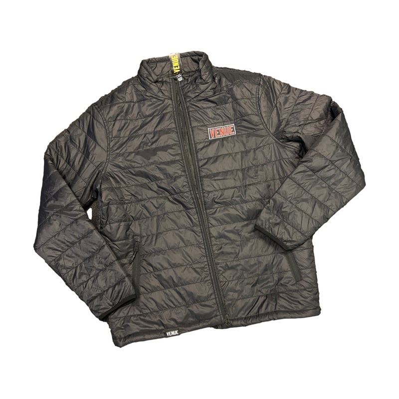 Venue Embroidered Puffy Jacket Black L