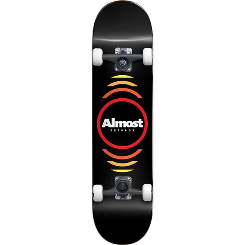 Almost Reflex Black First Push Softwheels 7.0″ Skateboard Complete