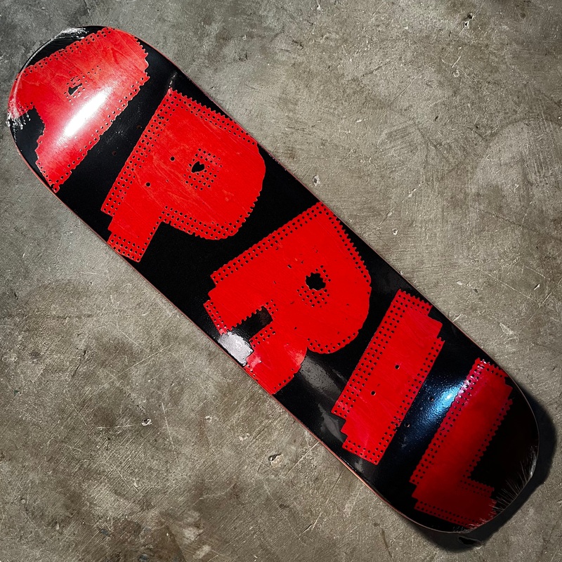 April Skateboards – AP Halftone Deck – Red / Black 8.25″