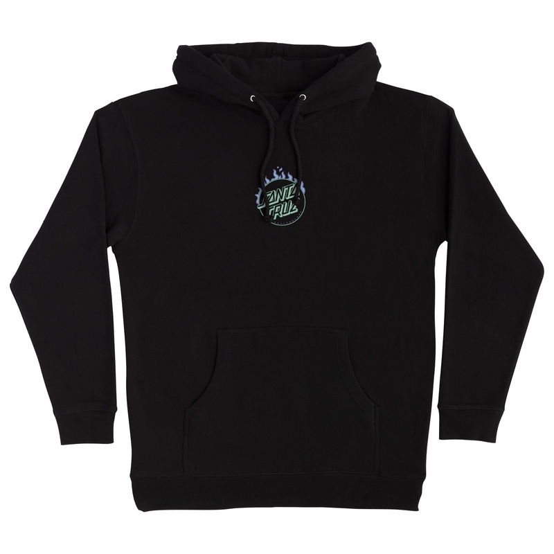 Burnt Opus Mens Santa Cruz Hoodie Black S
