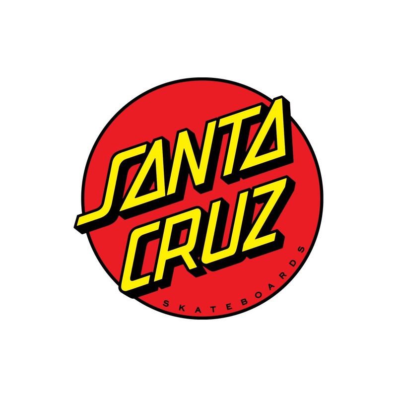 Classic Dot 12in Santa Cruz Sticker Red 12 in