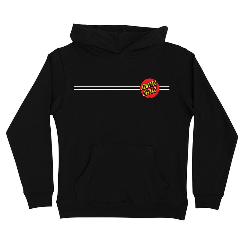 Classic Dot Santa Cruz Youth Hoodie Black XS