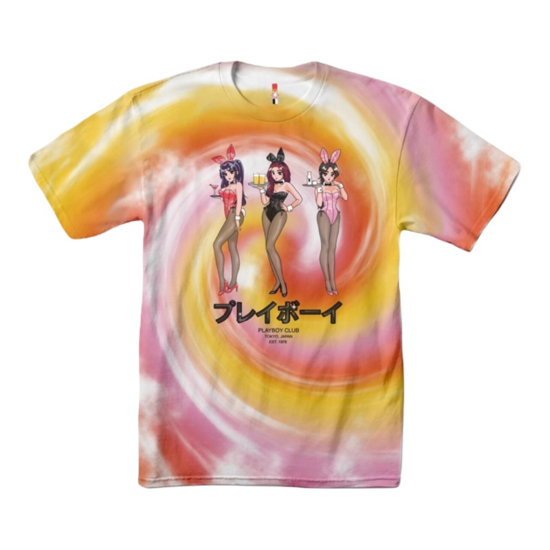 Color Bars Playboy Happy Hour Tie Dye T Shirt S