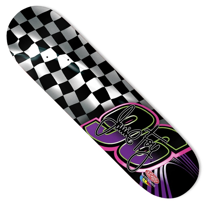 Deathwish Jamie Foy Checkered Deck Multicolor 8.5 x 32 WB:14.28
