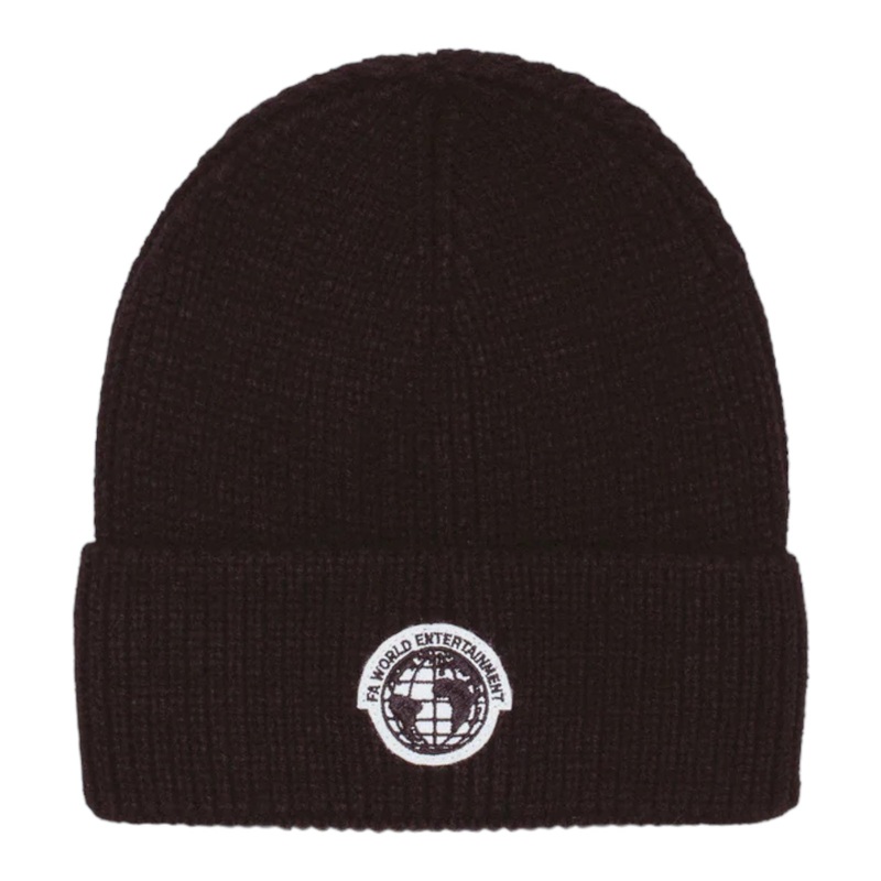 FA AWESOME FA WORLD CUFF BEANIE BLACK OS