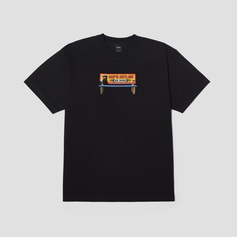 HUF Bail Bonds Shortsleeve T-Shirt Black Small