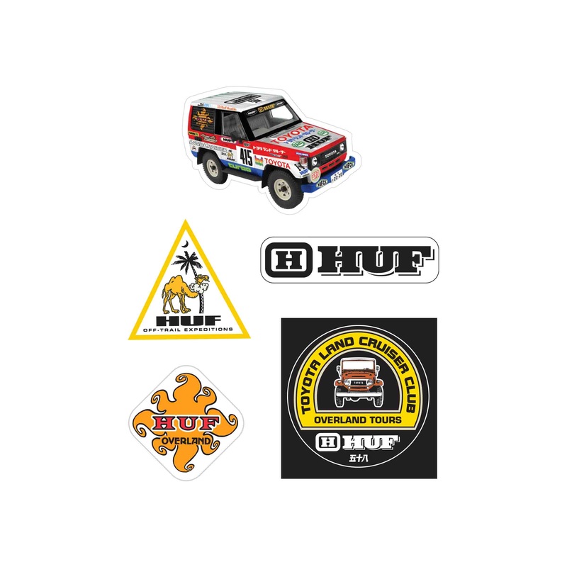 HUF Toyota Land Cruiser Decal Set Multicolor One Size