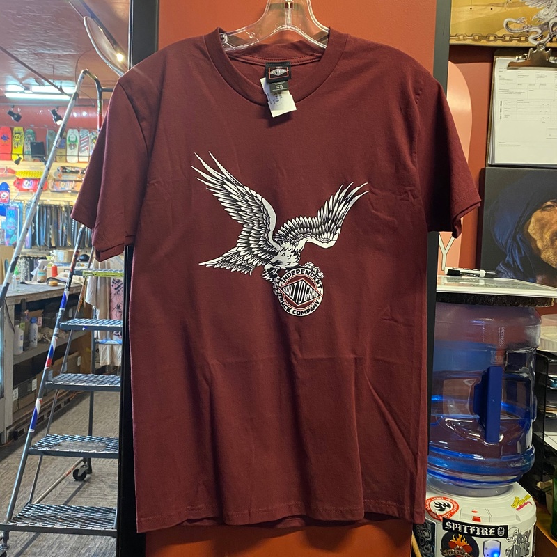 Independent “BTG Eagle” Burgandy T-Shirt Small