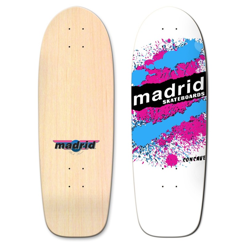 Madrid Explosion 9.5″ Skateboard Deck 9.5″ White
