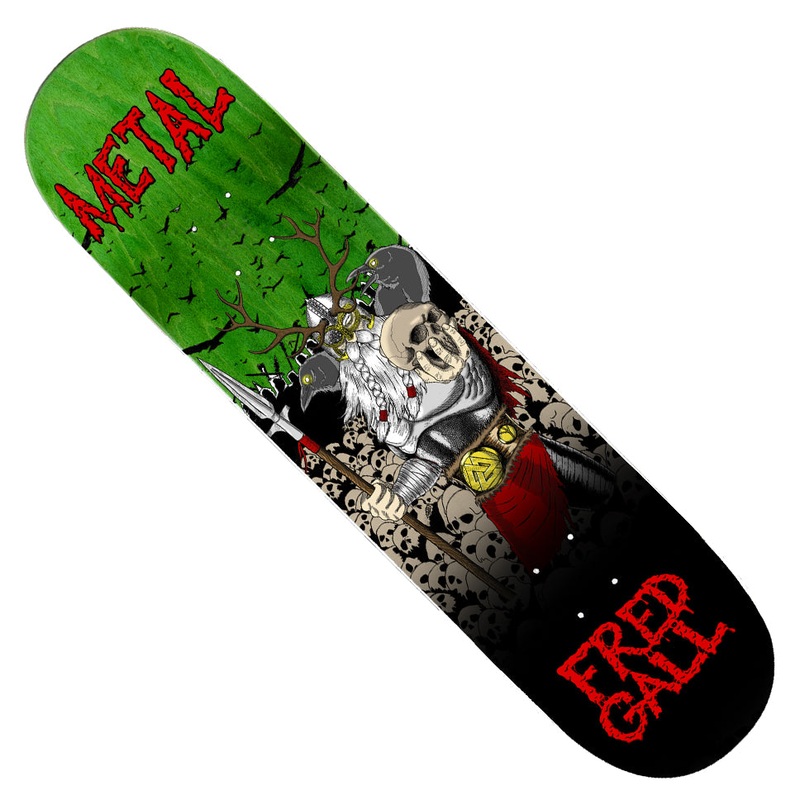 Metal Skateboards Fred Gall Odin Deck Assorted Woodgrain 8.5 x 31.94 WB:14.25