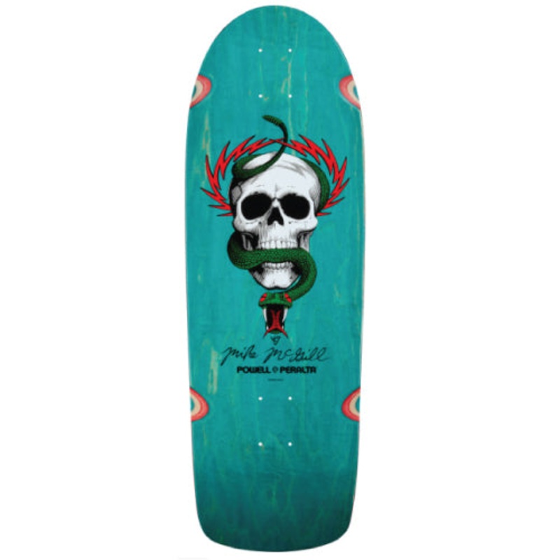 Powell Peralta Mike McGill Skull & Snake Teal Stain Skateboard Deck 10″ 10.0″