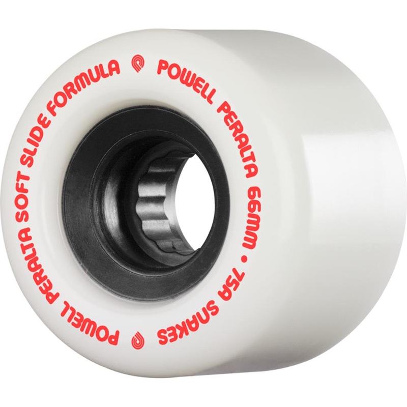 Powell Peralta Snakes 66 mm 75A White/Black Skateboard Wheels