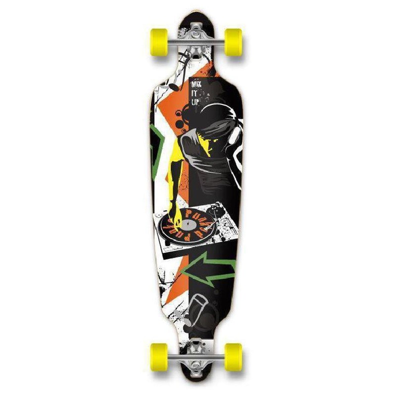 Punked DJ Drop Through 40″ Longboard – Complete Complete