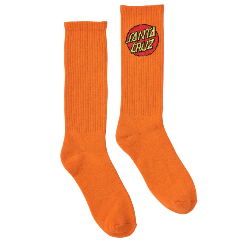 Santa Cruz Crew Socks – Safety Orange (2-PACK)