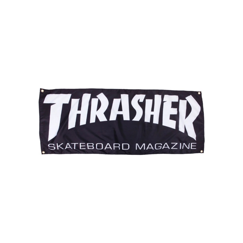 Thrasher Skate Mag Banner – ( Black )