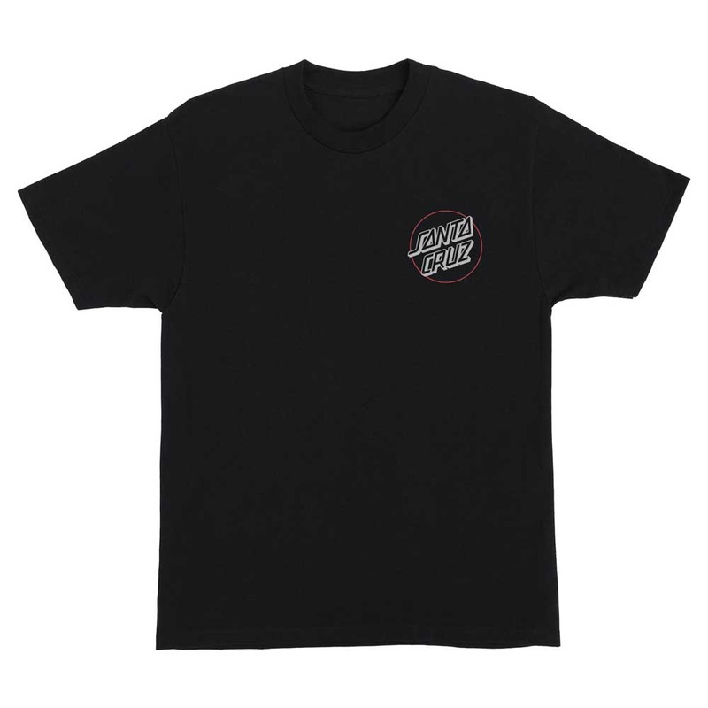 44156292 Wooten Duo Inverse Heavyweight Tee Black Mens Santa Cruz LG