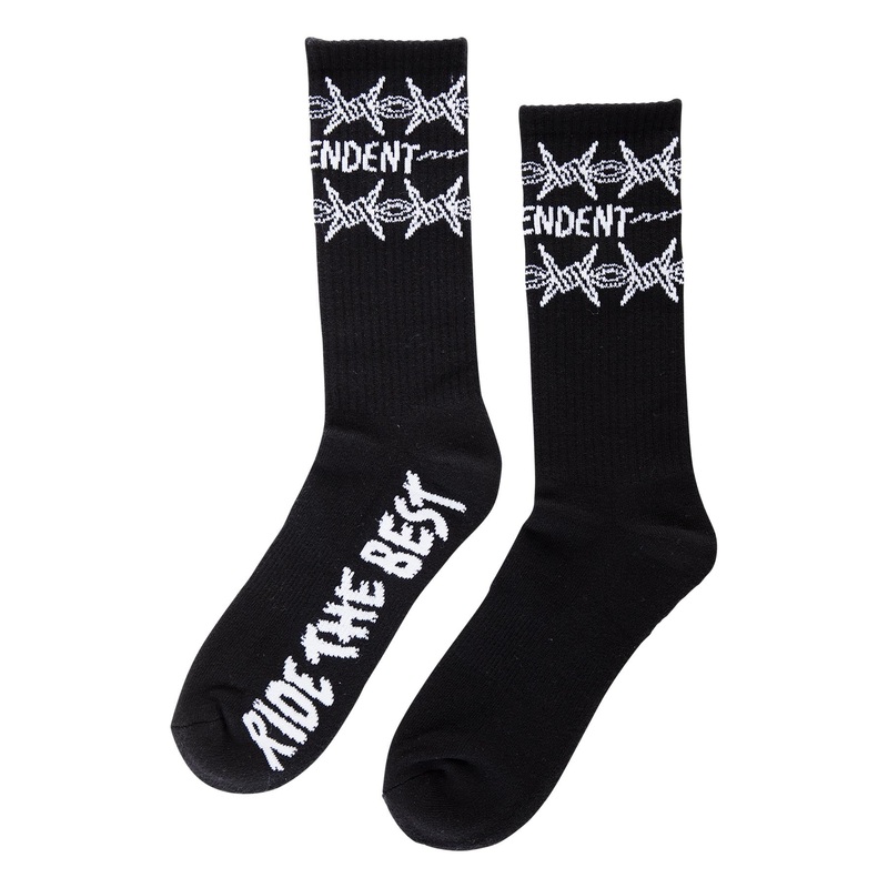 Bratrud Notebook Mens Independent Socks Black 9-11 1 Pair