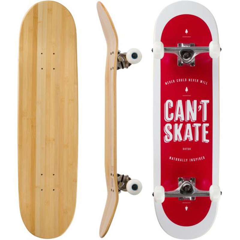 Can’t Skate Graphic Bamboo Skateboard Deck Only 7.75″
