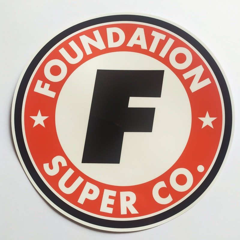 Foundation Super Co. Skate Sticker – Red