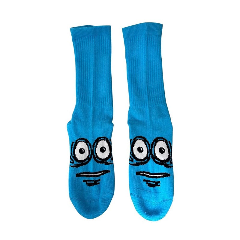 HEROIN BIG EGG CYAN BLUE SOCK