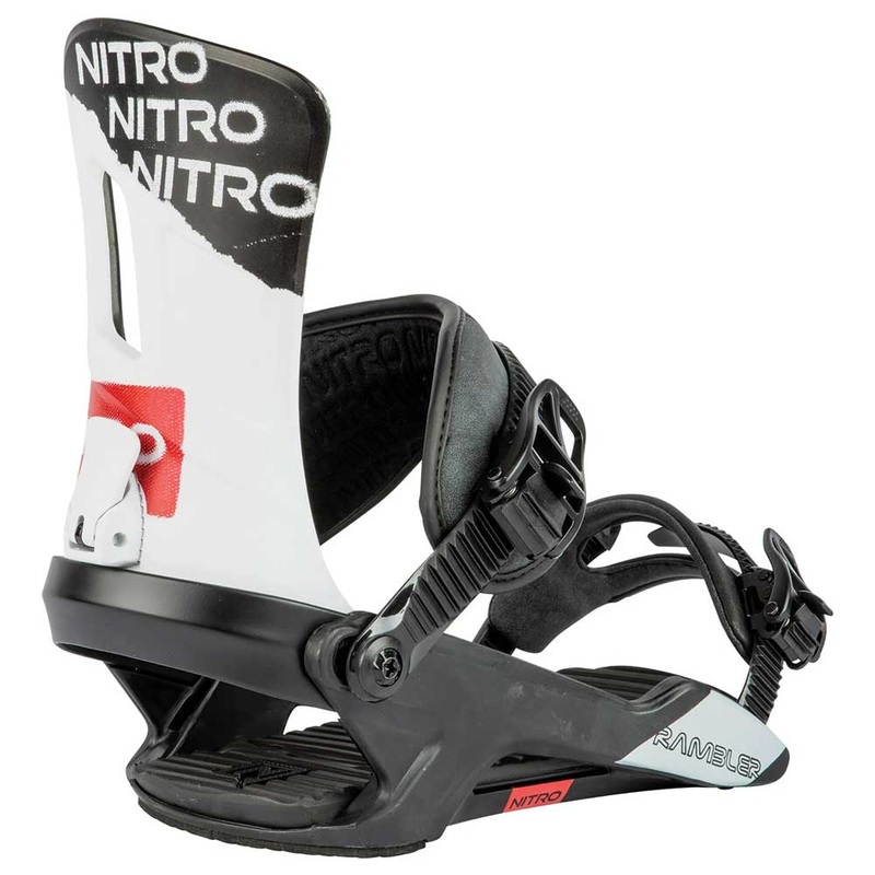 Nitro Rambler Snowboard Bindings 2024 – Raw Medium Black/White