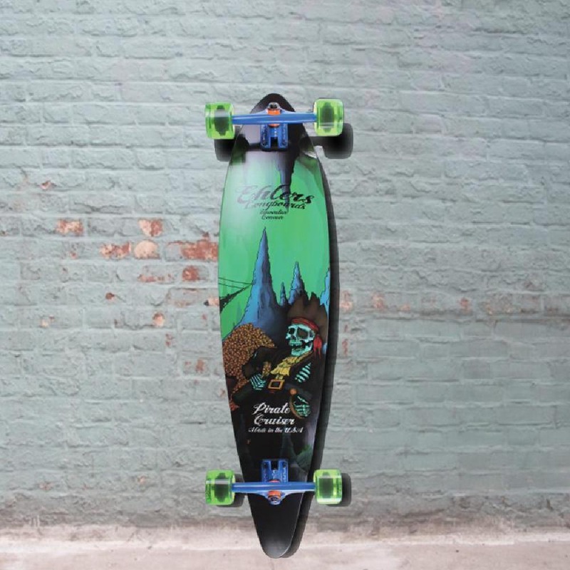Pirate 40″ Cruiser Pintail Longboard Complete