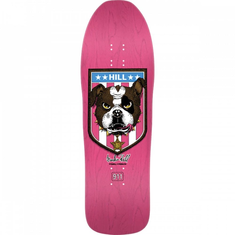 Powell Peralta Hill Bull Dog 10″ Pink Stain Skateboard Deck