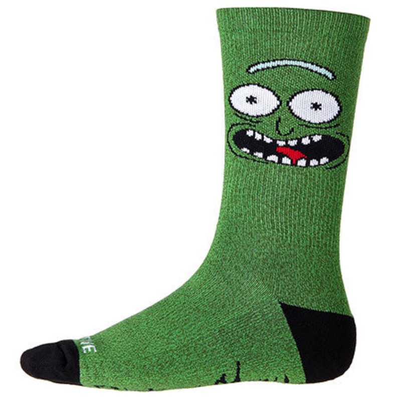Primitive Skateboarding Pickle Rick Crew Socks Green One size fits all