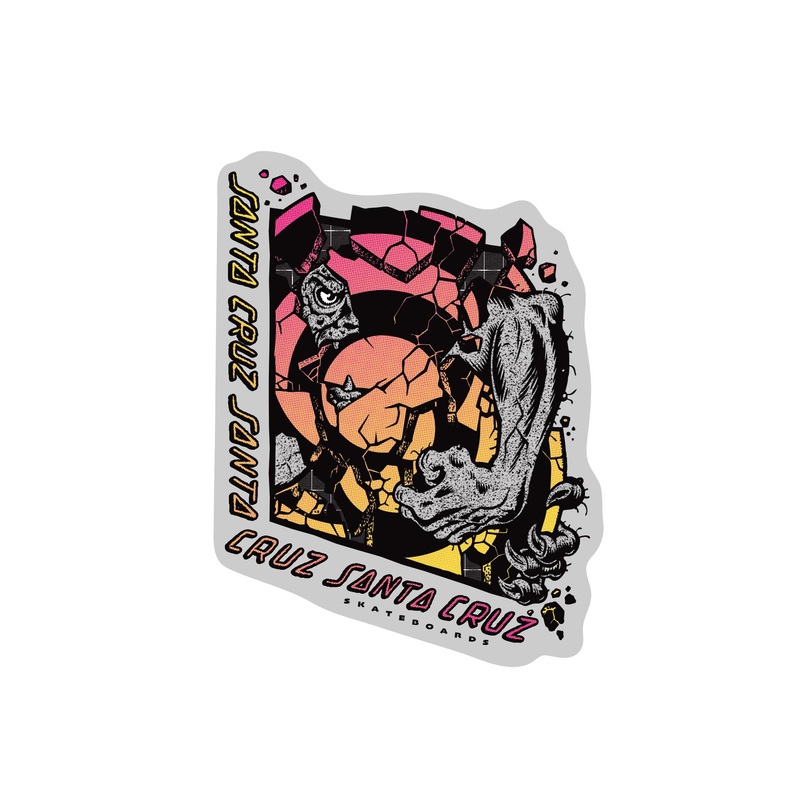 Roskopp Break 4.35in Santa Cruz Stickers (25 Pack) Multi 4.35 in
